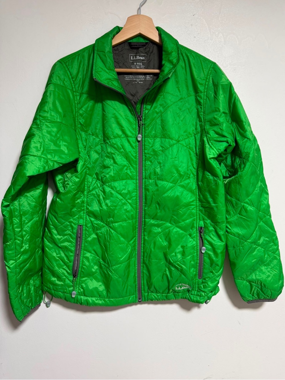 L.L.Bean Green Quilted Lightweight Insulated Full Zip Jacket Women’s M Regular - Picture 2 of 8
